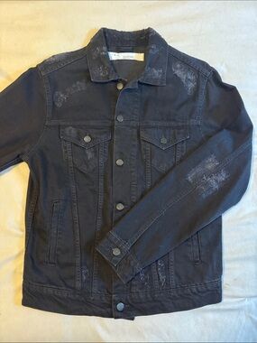 IRO Paris Tanet Distressed Denim Trucker Jacket
